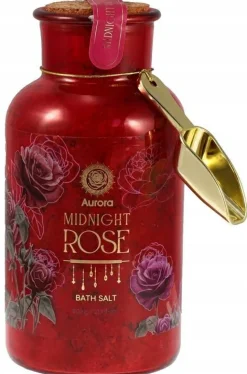 Badesalz 'Mitternachtsrose' mit Schaufel im Set
