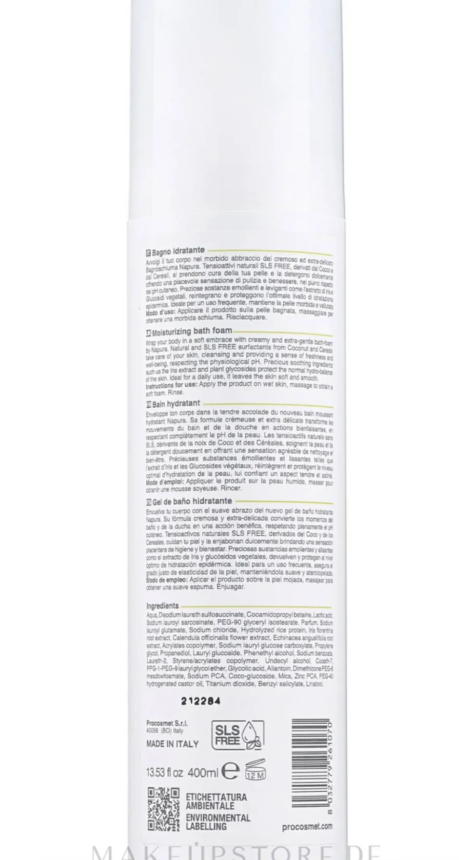 Badeschaum auf Basis von AHA-Glykosiden und Iris