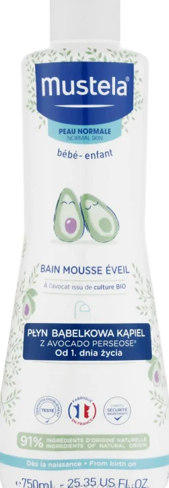 Badeschaum mit Avocado für Babys und Kinder