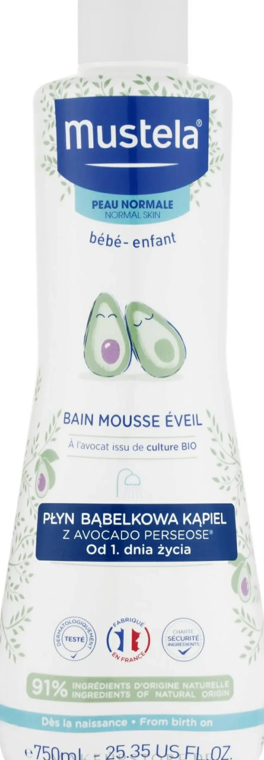 Badeschaum mit Avocado für Babys und Kinder