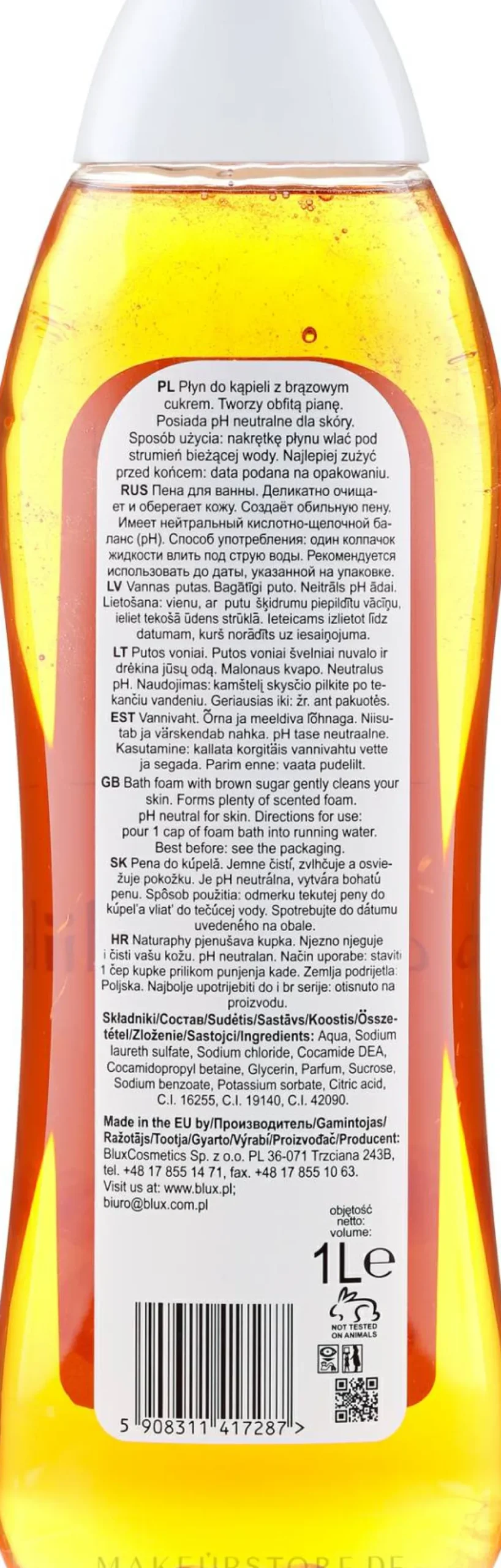 Badeschaum mit braunem Zucker