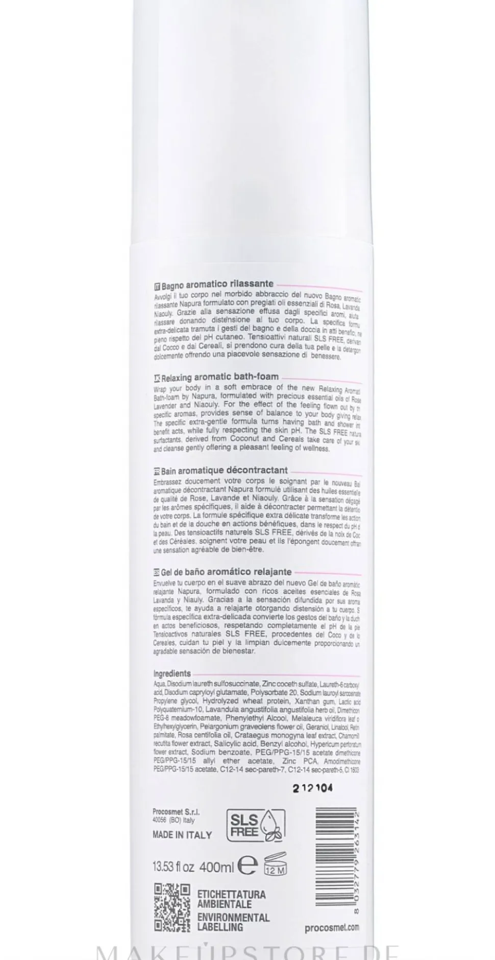 Badeschaum mit entspannender Wirkung