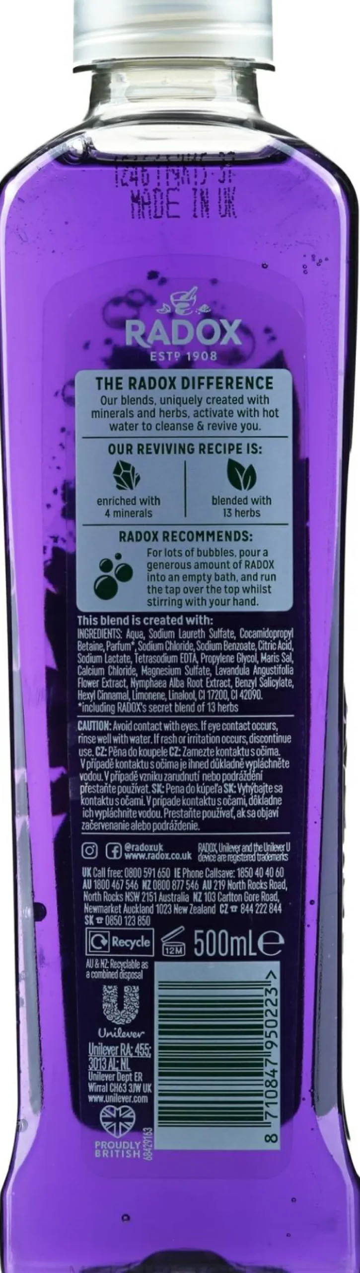 Badeschaum mit Lavendel- und Seerosenextrakt