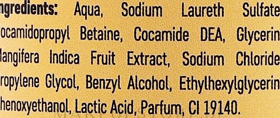 Bade- und Duschschaum mit Mangoextrakt