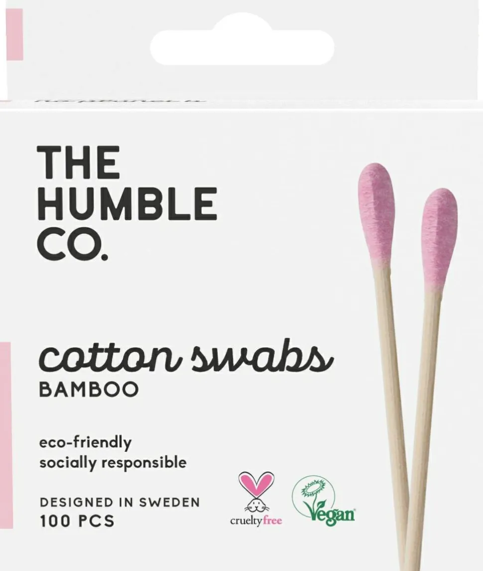 Bambus-Wattestäbchen rosa