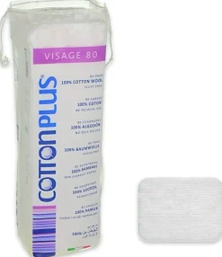 Baumwollpads, quadratisch, 80 Stk
