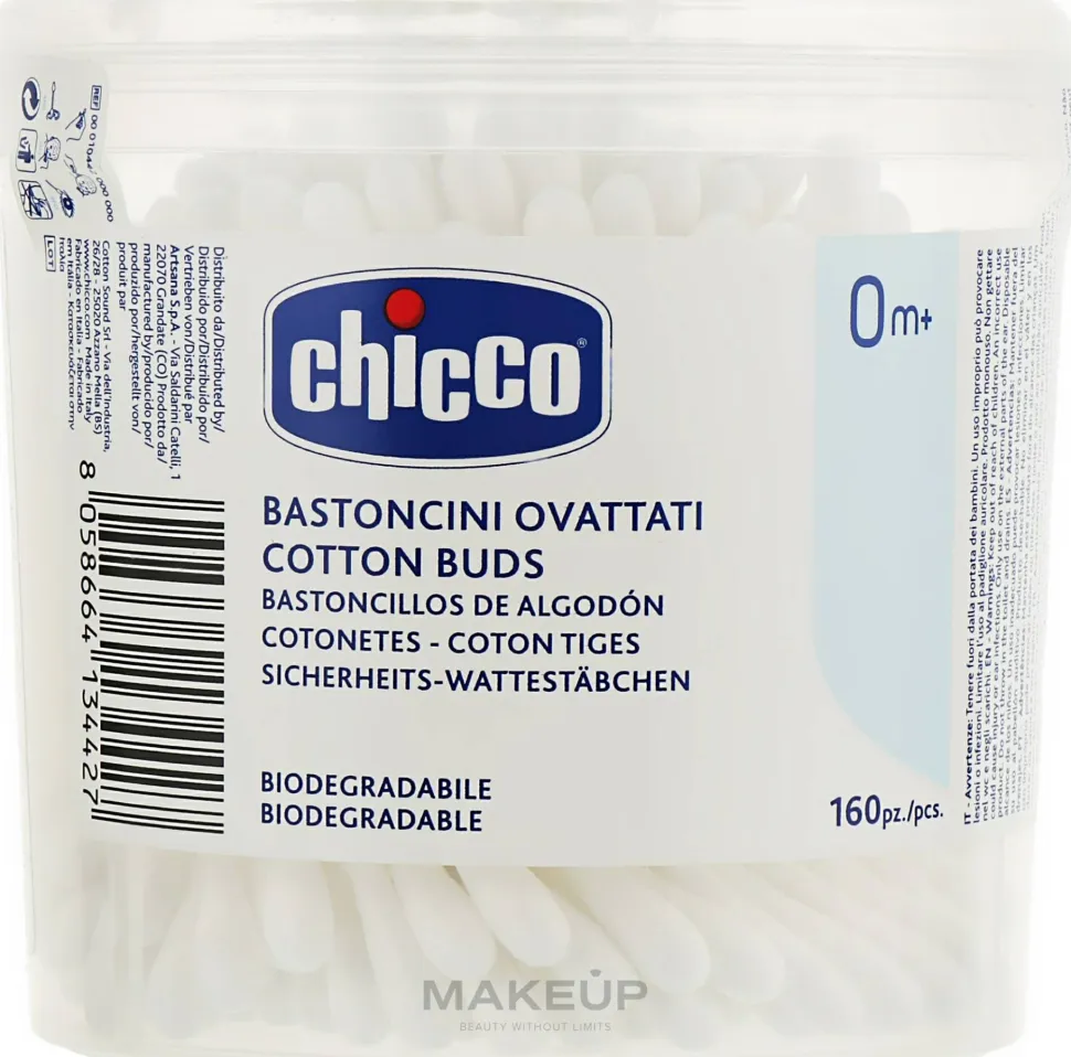 Baumwollstäbchen für die Ohren, 160 Stk.