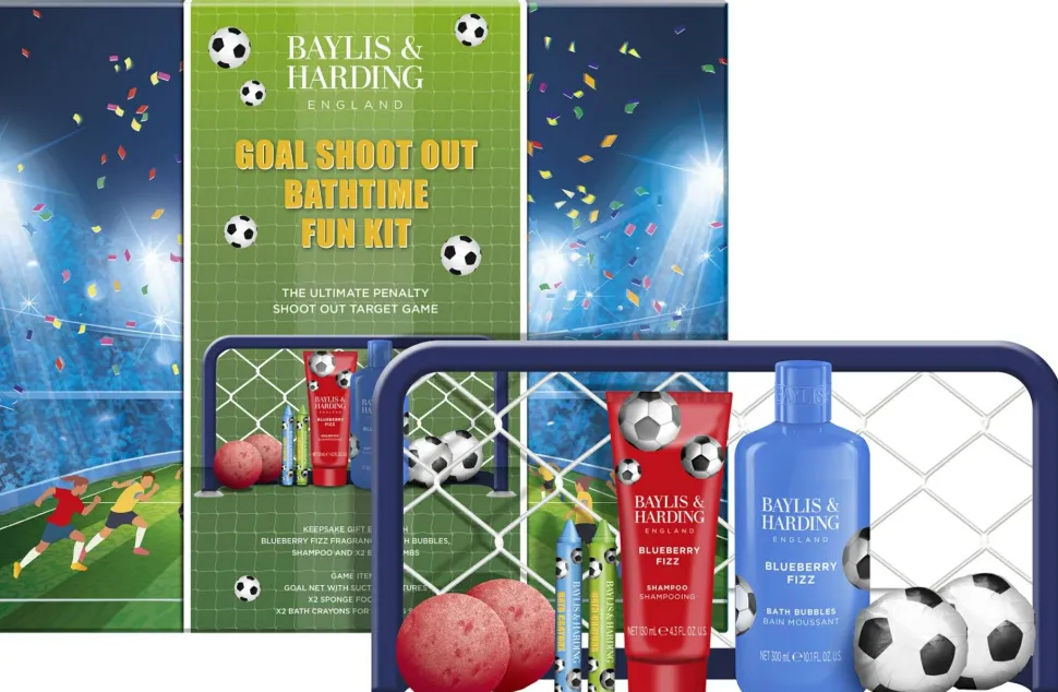 Baylis & Harding Football Blueberry Fizz Kick Off Bath Kit Gift Set