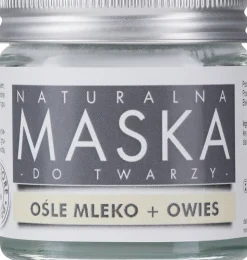 Beruhigende Gesichtsmaske mit Aloe Vera, weißem Ton und Eselsmilch