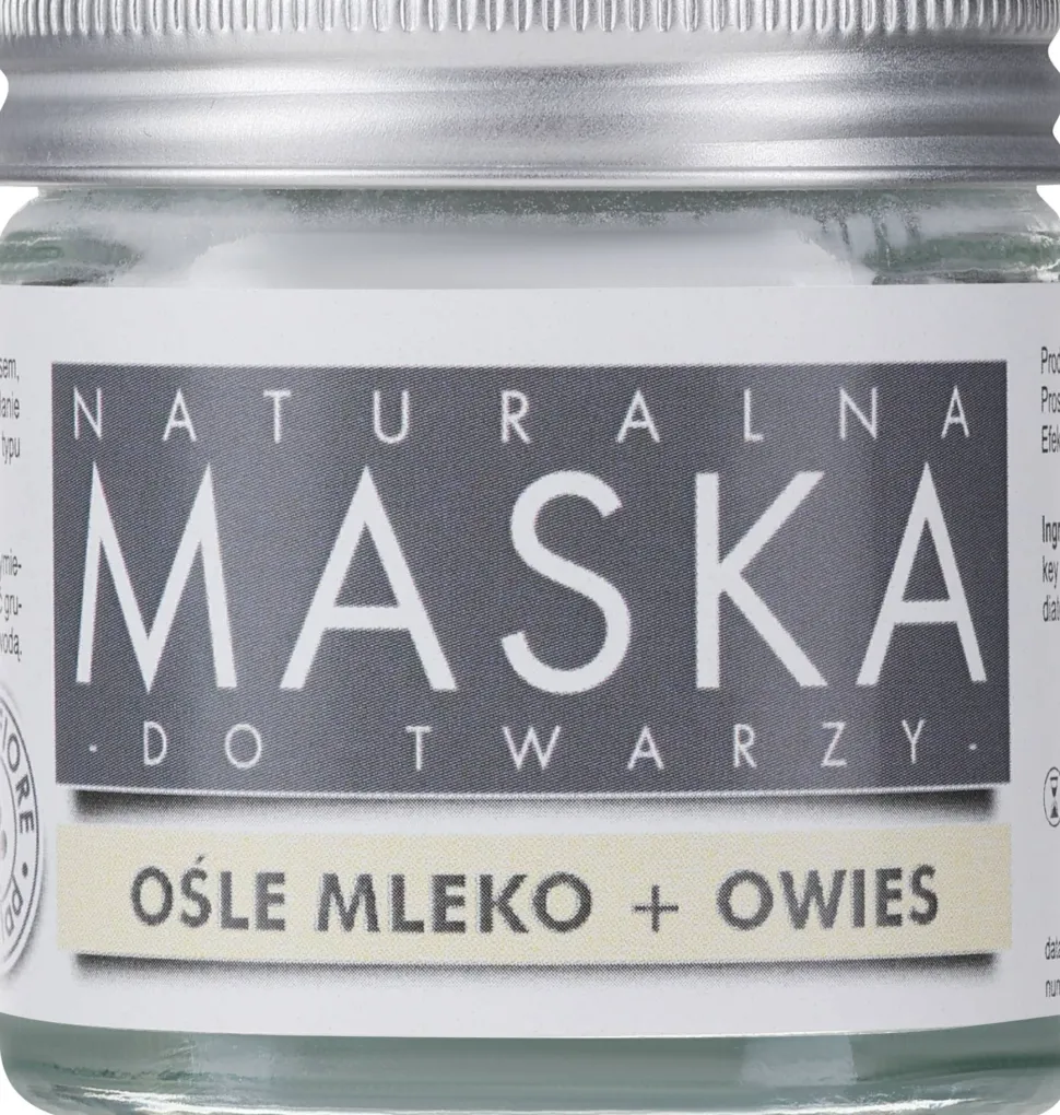 Beruhigende Gesichtsmaske mit Aloe Vera, weißem Ton und Eselsmilch