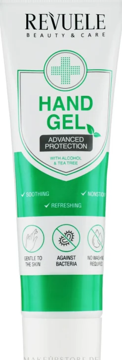 Beruhigendes antibakterielles Handgel mit Tee Baum