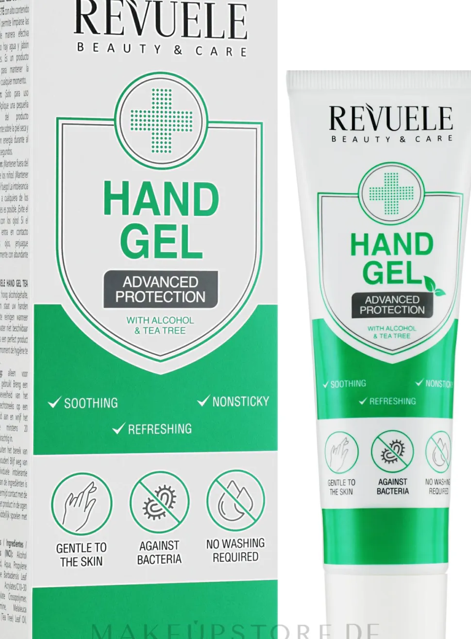 Beruhigendes antibakterielles Handgel mit Tee Baum