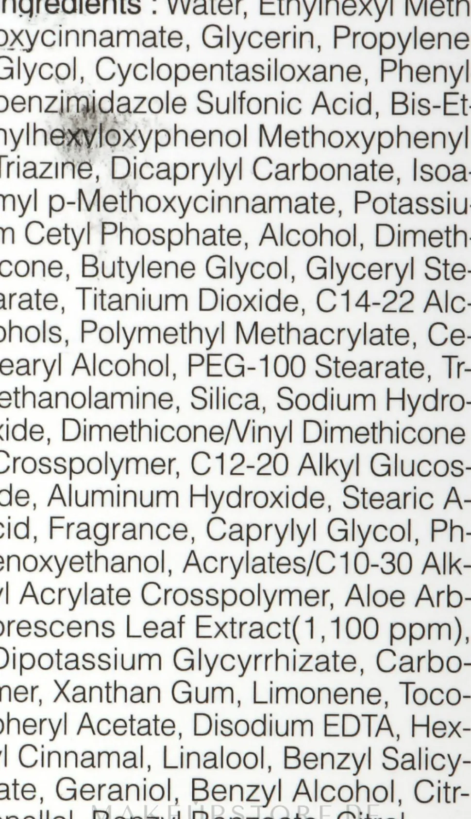 Beruhigende Sonnenschutzcreme mit Aloe Vera-Extrakt SPF 50+