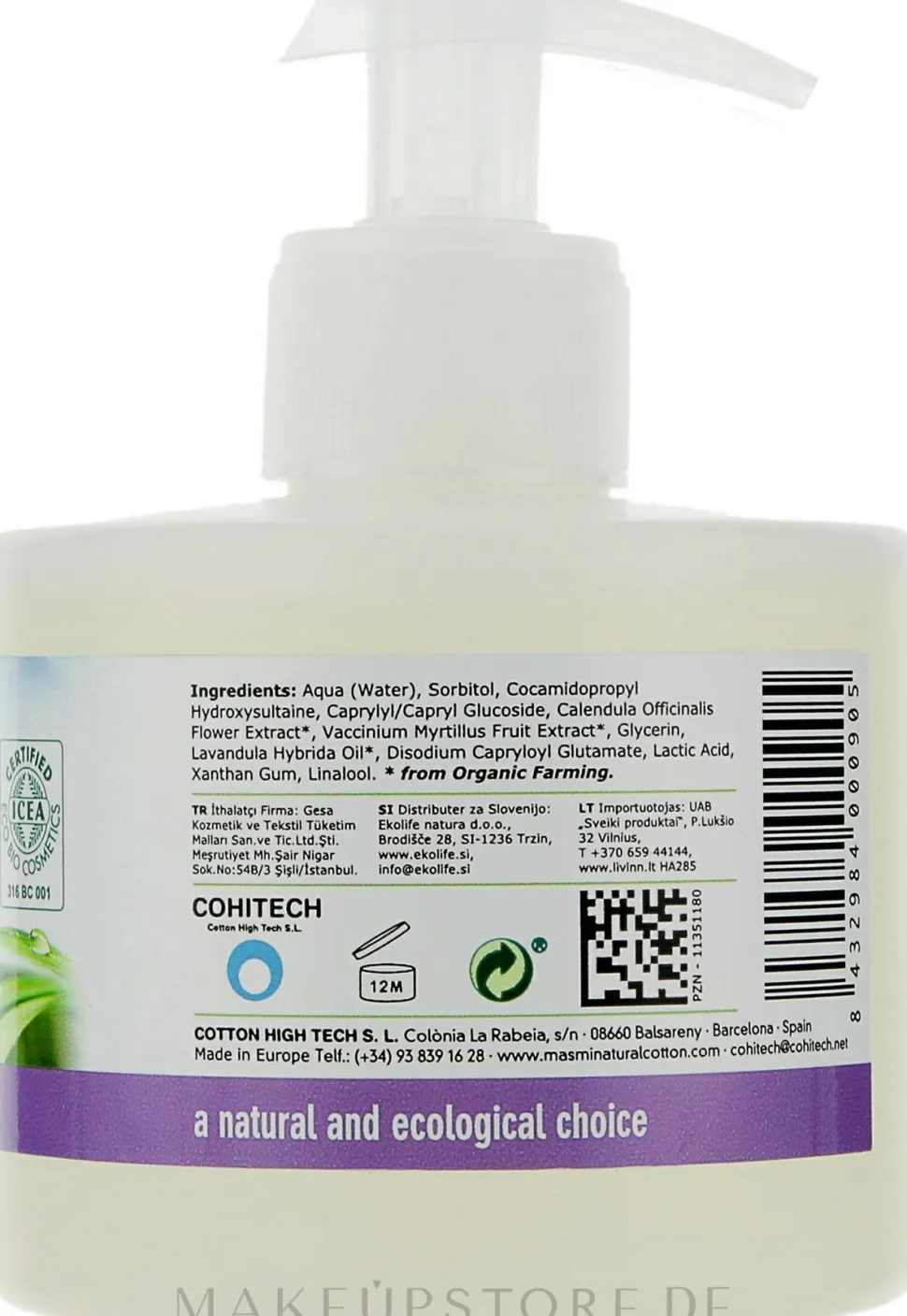 Bio Gel für die Intimhygiene mit Ringelblume und Heidelbeerextrakt