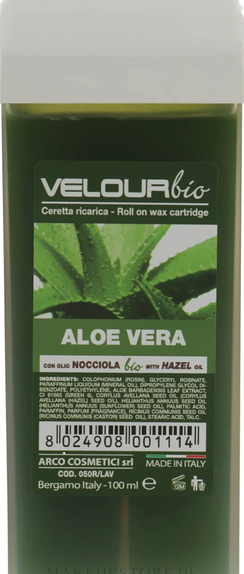 Breiter Roll-on-Wachsapplikator für den Körper Aloe