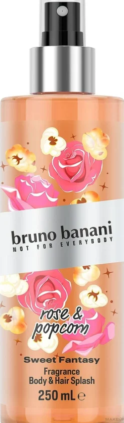 Bruno Banani Sweet Fantasy Rose & Popcorn Body & Hair Splash