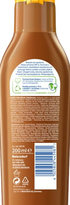 Bräunungslotion mit Beta-Carotin SPF 6