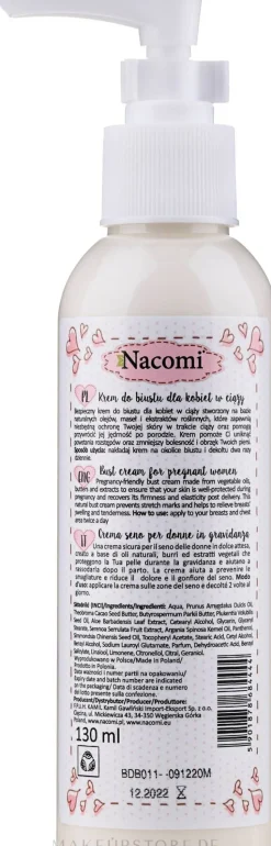 Büstenlotion mit natürlichen Ölen
