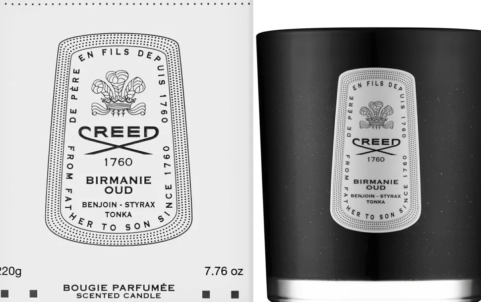 Creed Birmanie Oud Blue Leather Candle
