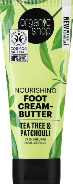 Creme-Butter für die Fußpflege mit Bio Teebaum und Patschuli
