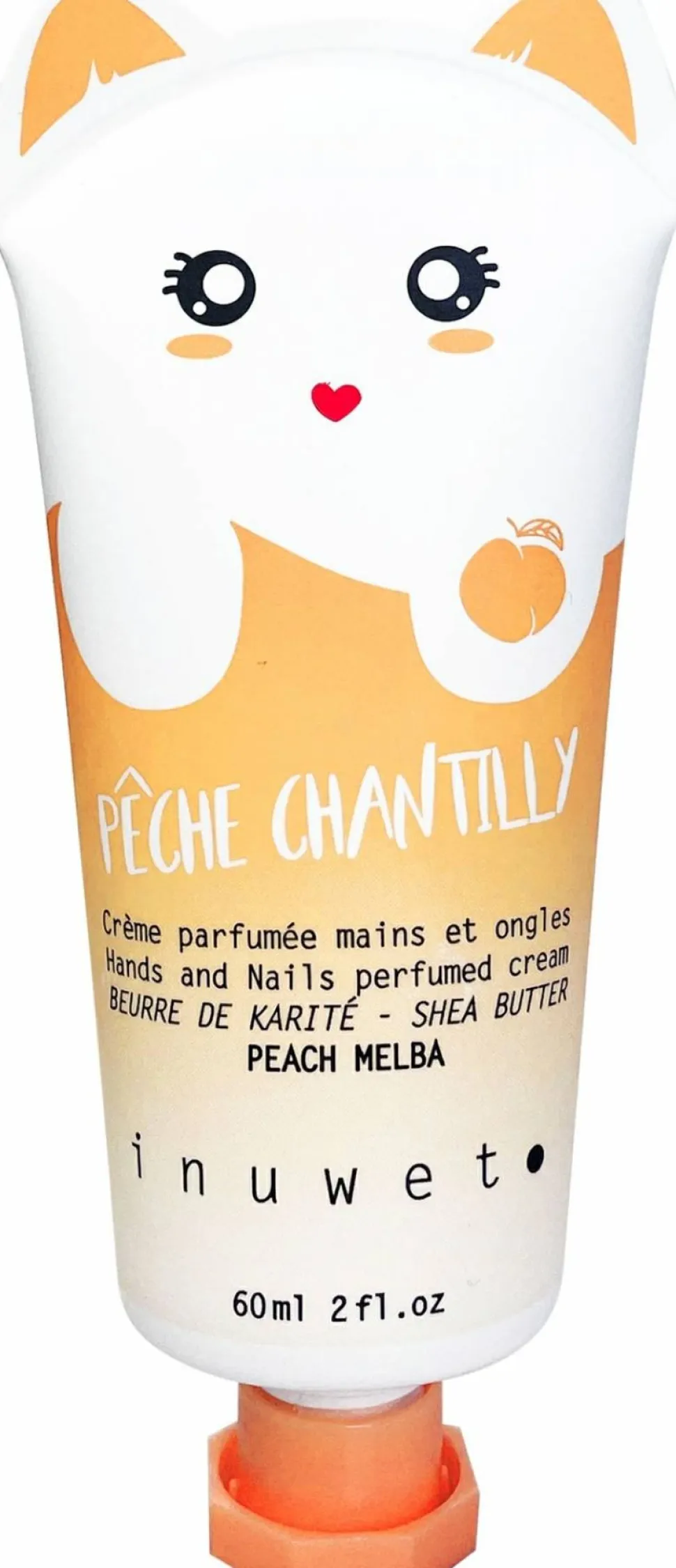Creme für Hände und Nägel mit Pfirsich