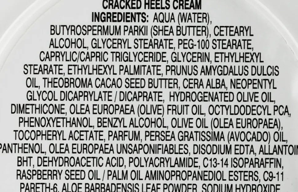 Creme gegen rissige Fersen mit Aloe Vera