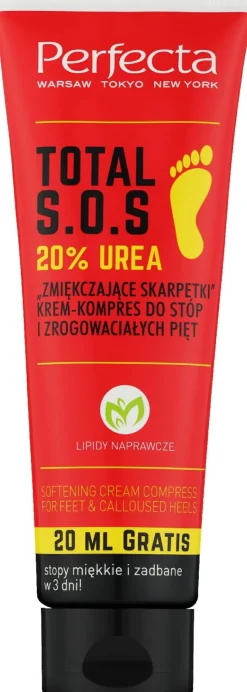 Creme-Kompresse für Füße und Fersen mit Harnstoff