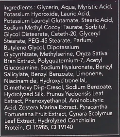 Cremeseife für das Gesicht