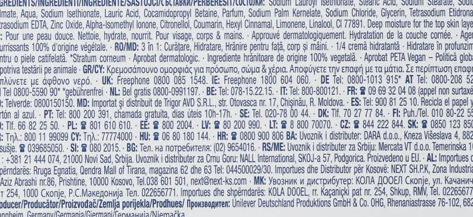 Cremeseife mit Feuchtigkeitscreme