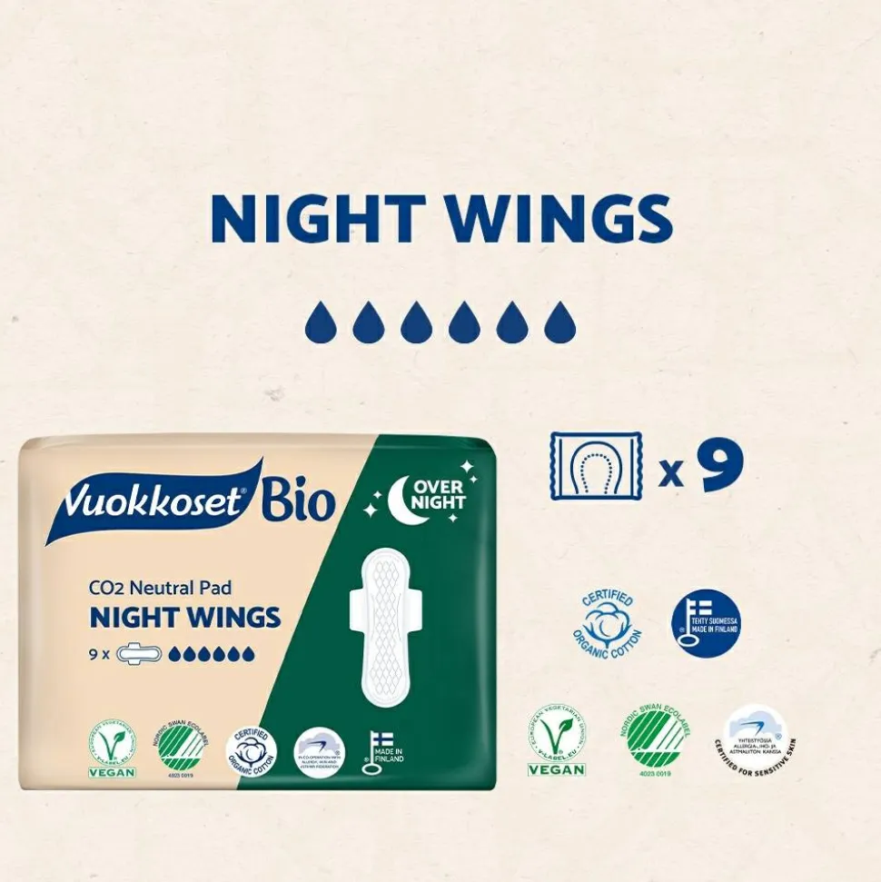 Damenbinden für die Nacht 9 St.