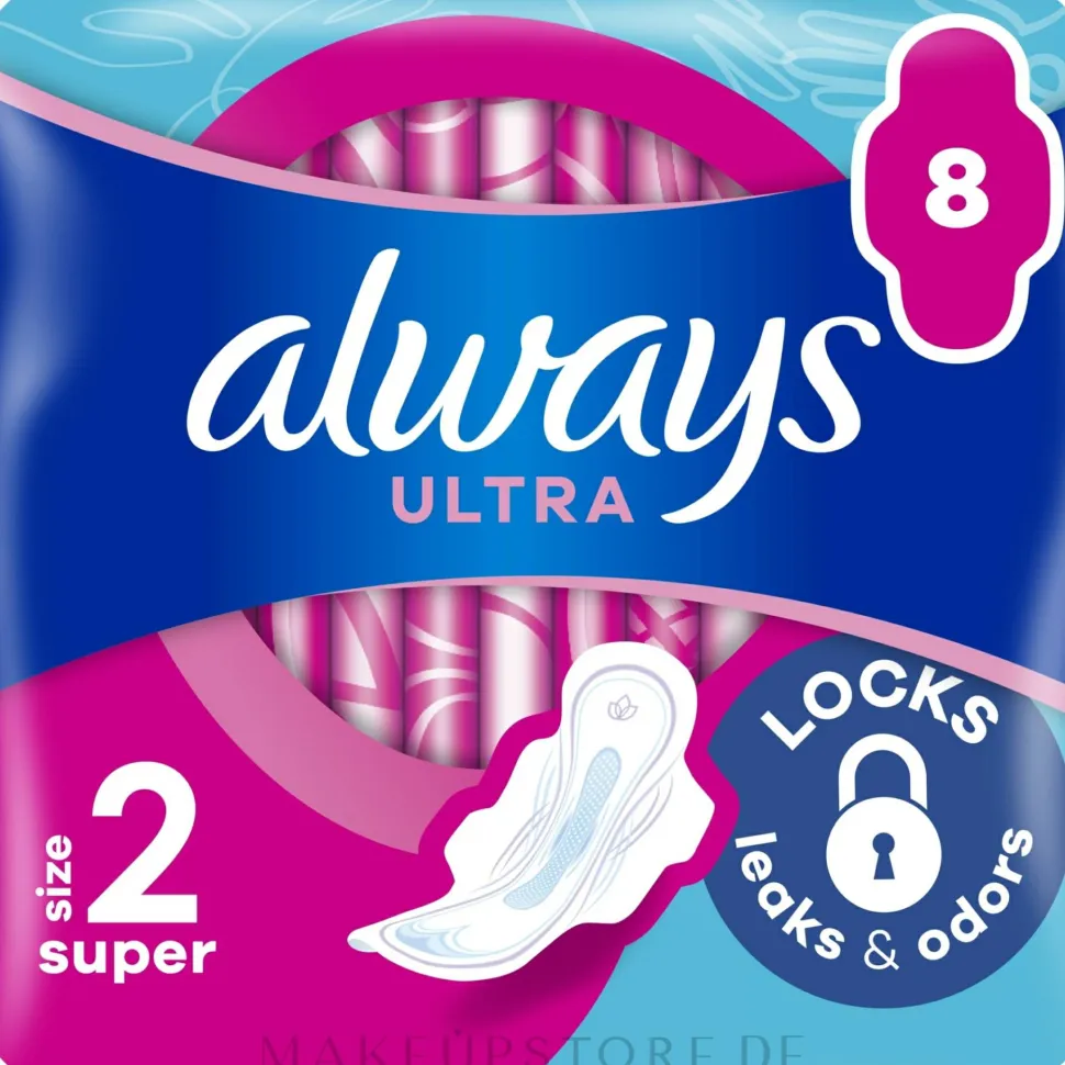 Damenbinden mit Flügeln Ultra Super Plus 8 St.