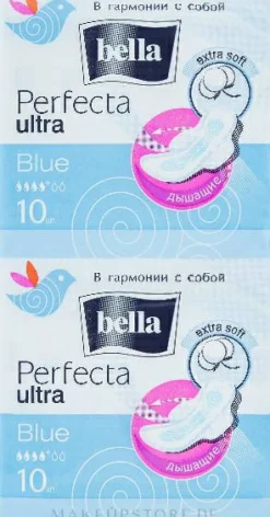 Damenbinden Perfecta Blue Soft Ultra 2x10 St.