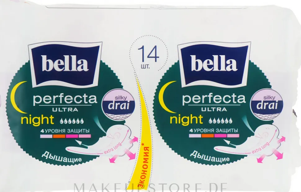 Damenbinden Perfecta Ultra Night Silky Drai 7+7 St.