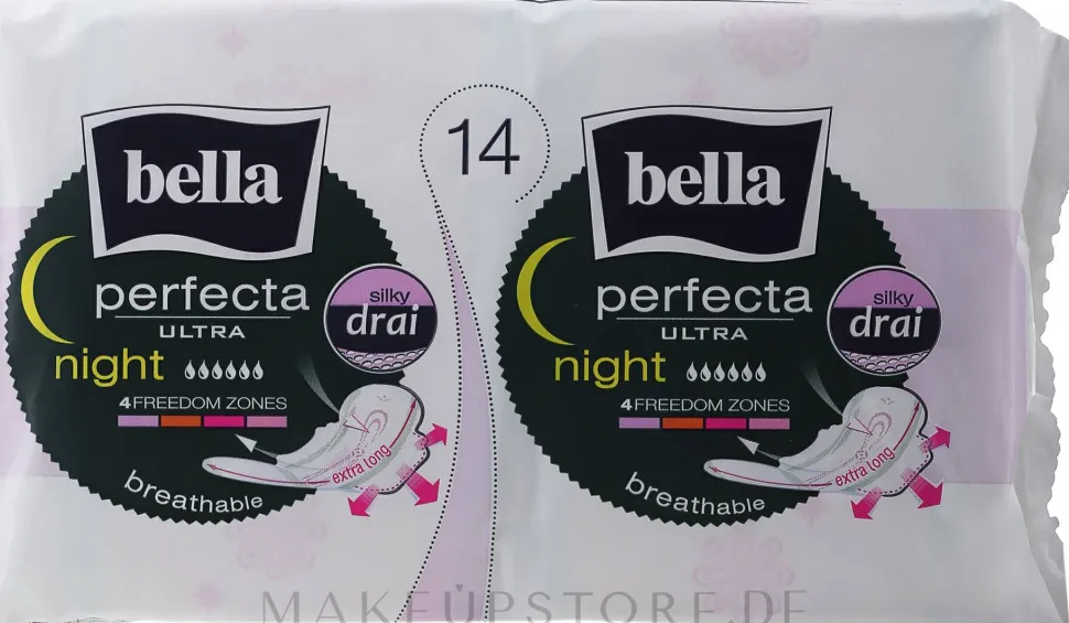 Damenbinden Perfecta Ultra Night Silky Drai 7+7 St.