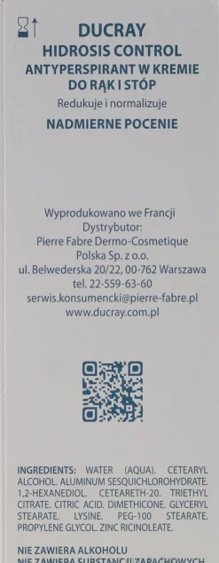 Deo-Creme Antitranspirant für Füße und Hände