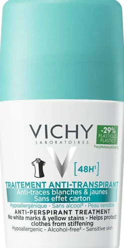 Deo Roll-on Antitranspirant anti weiße und gelbe Flecken und ohne Verhärtungseffekt