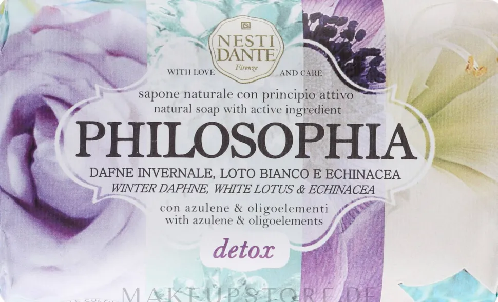 Detox-Naturseife mit weißem Lotus und Echinacea