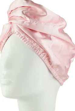 Doppelseitiger Satin-Haartturban rosa