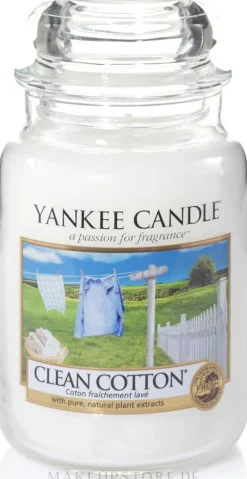 Duftkerze im Glas Clean Cotton