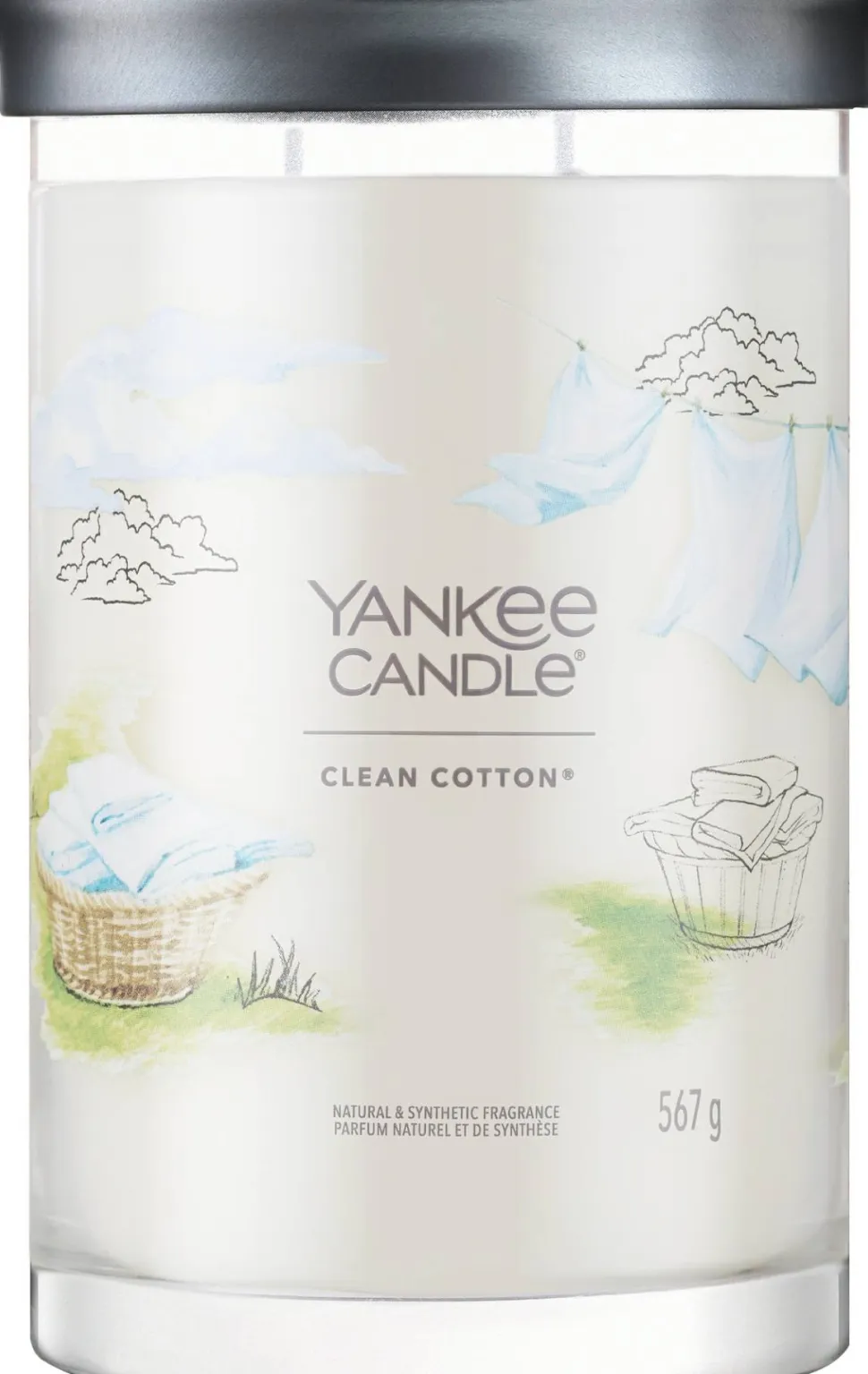 Duftkerze im Glas Clean Cotton mit 2 Dochten