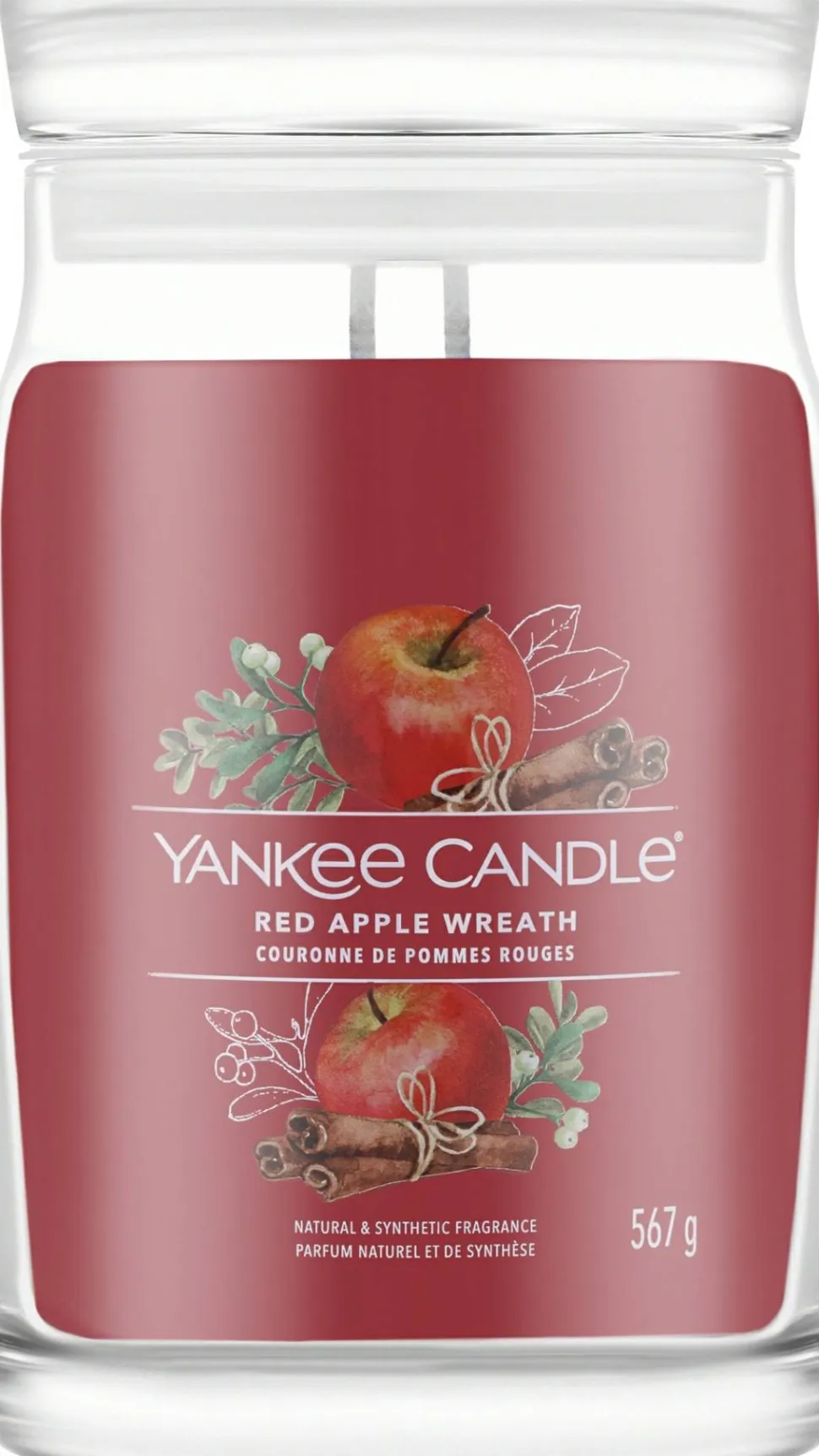 Duftkerze im Glas Red Apple Wreath Zwei Dochte