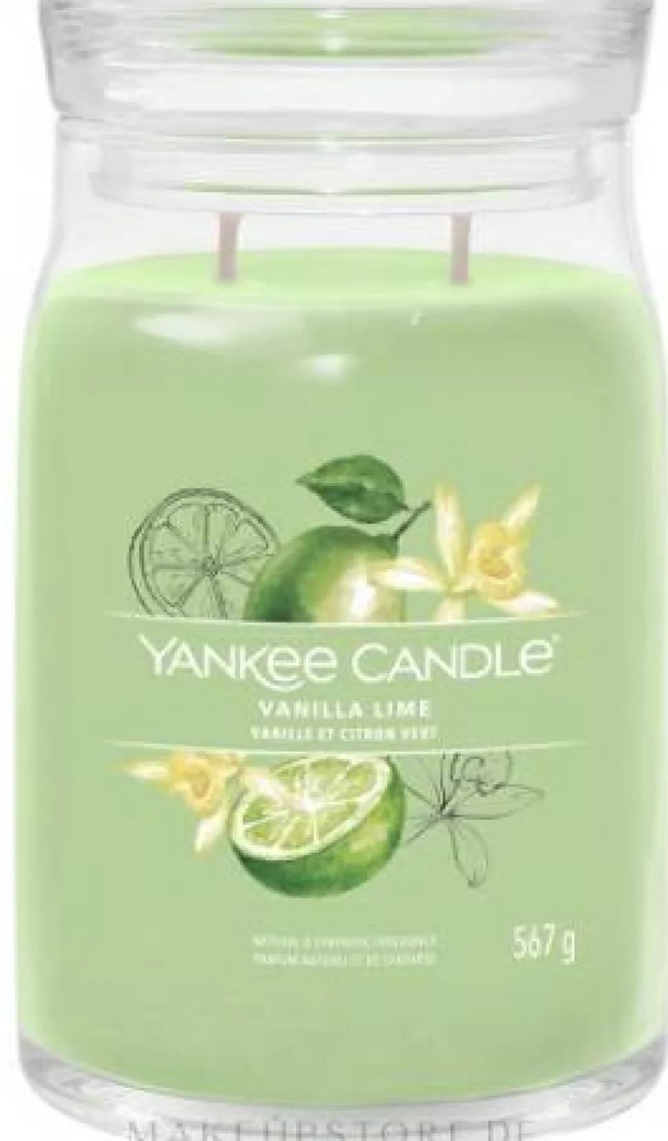 Duftkerze im Glas Vanilla Lime mit 2 Dochten