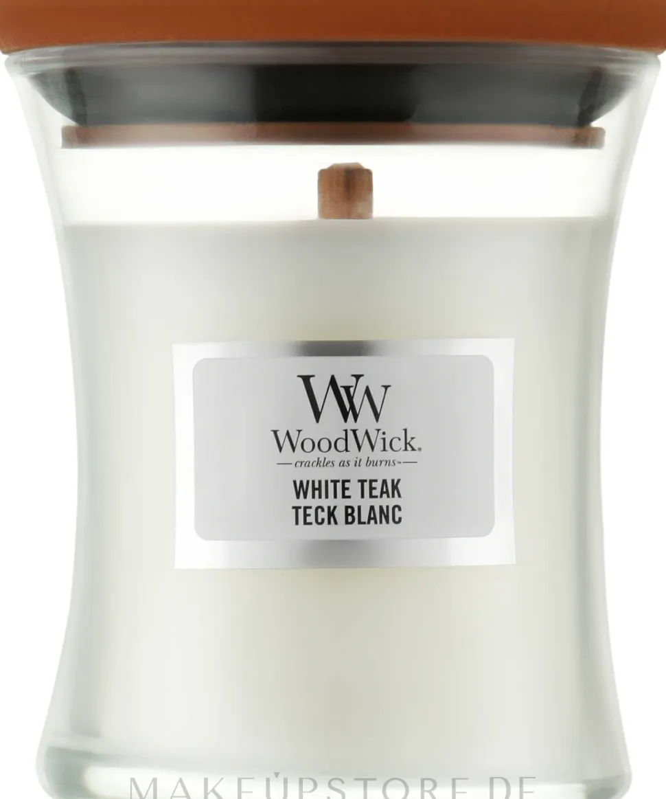 Duftkerze im Glas White Teak