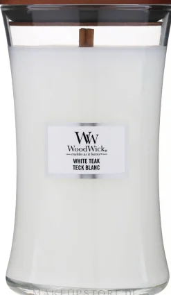 Duftkerze im Glas White Teak