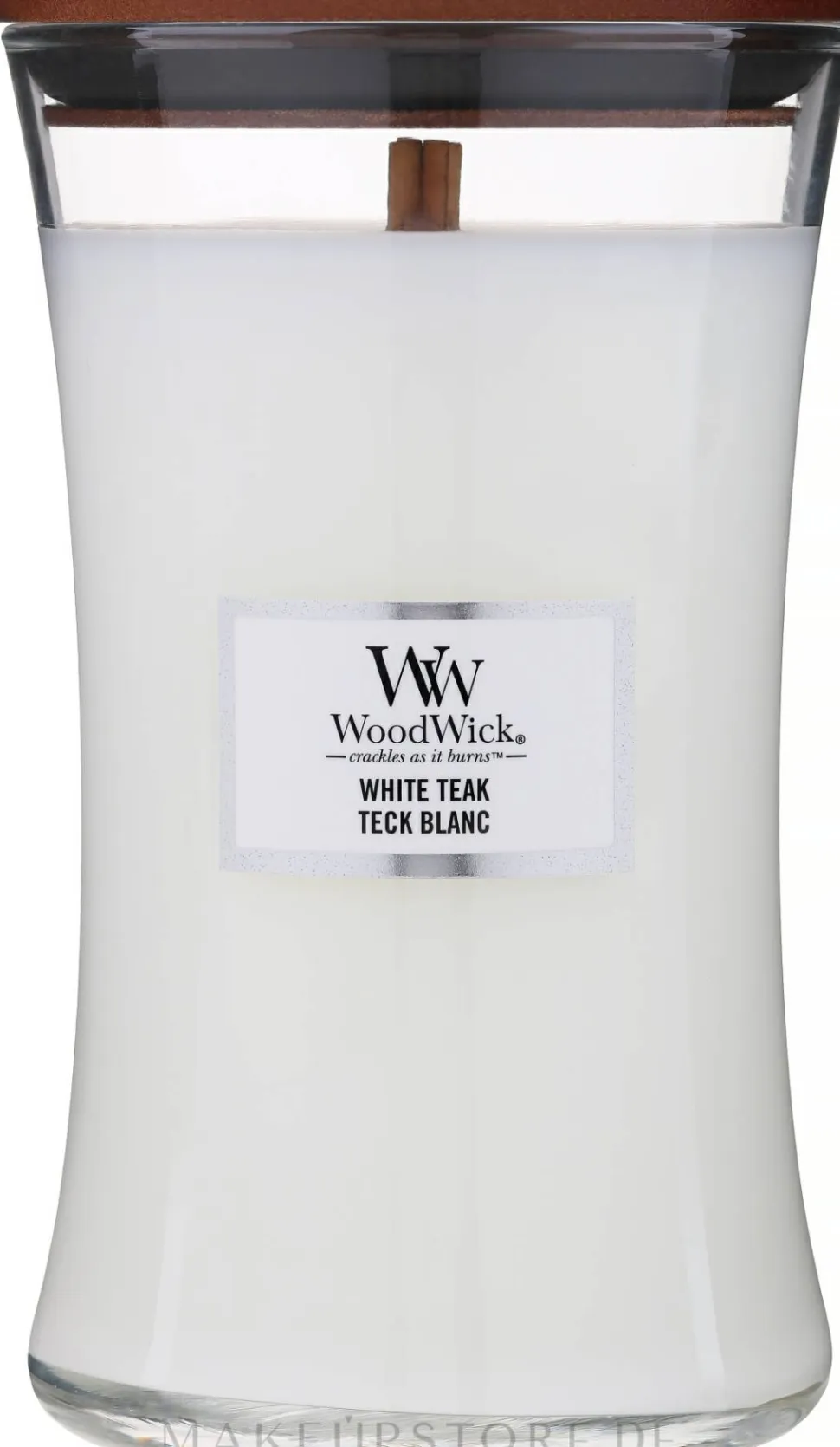 Duftkerze im Glas White Teak