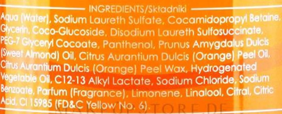 Duschcreme mit Orangenöl