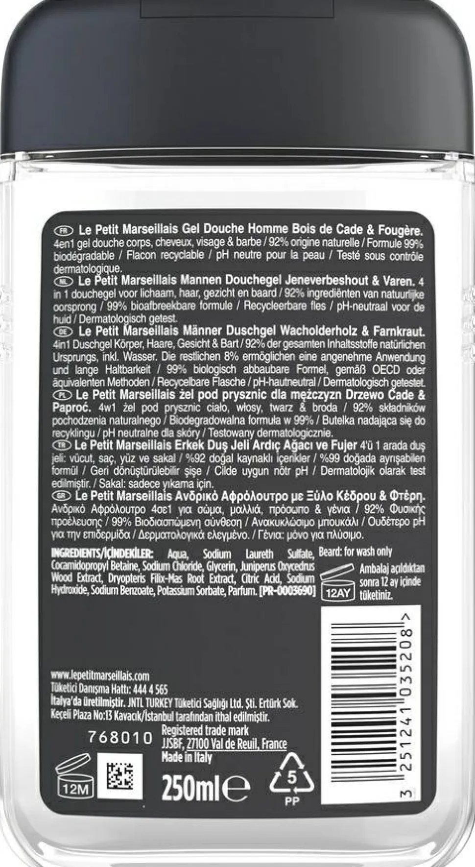 Duschgel mit Wacholder- und Farnextrakt
