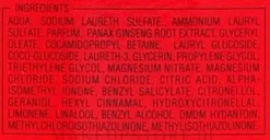 Duschgel und Shampoo mit Ginseng