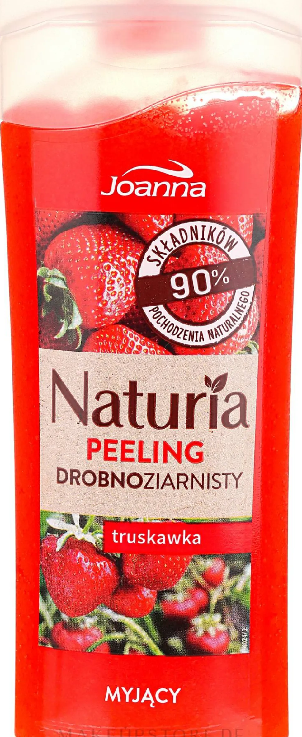 Duschpeeling mit Erdbeerduft