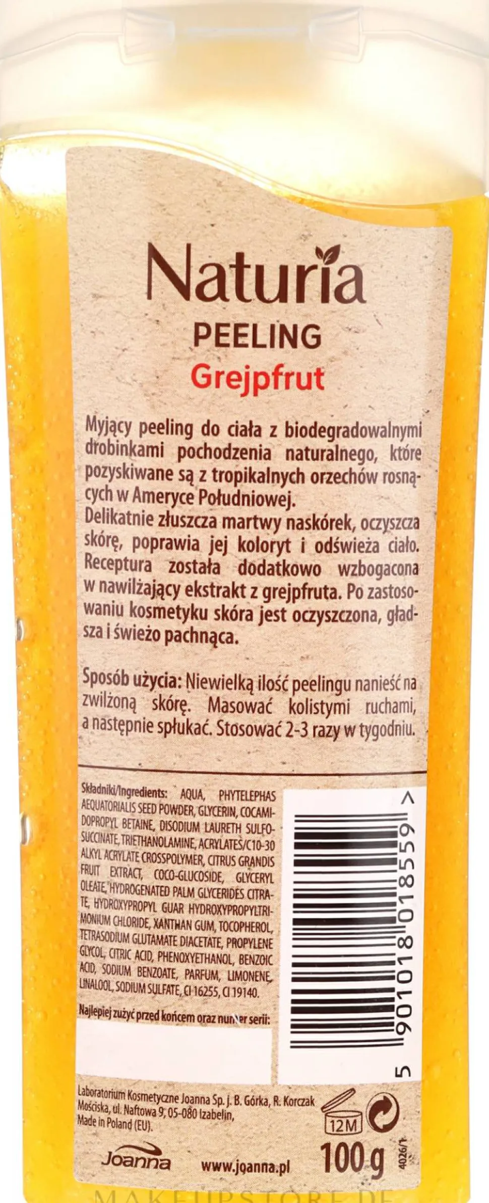 Duschpeeling mit Grapefruitduft
